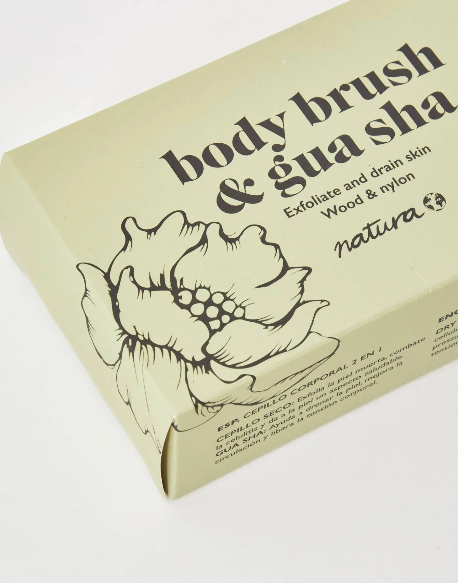 Natura Selection Baño | Bodycare & Beauty>Cepillo Corporal Con Gua Sha