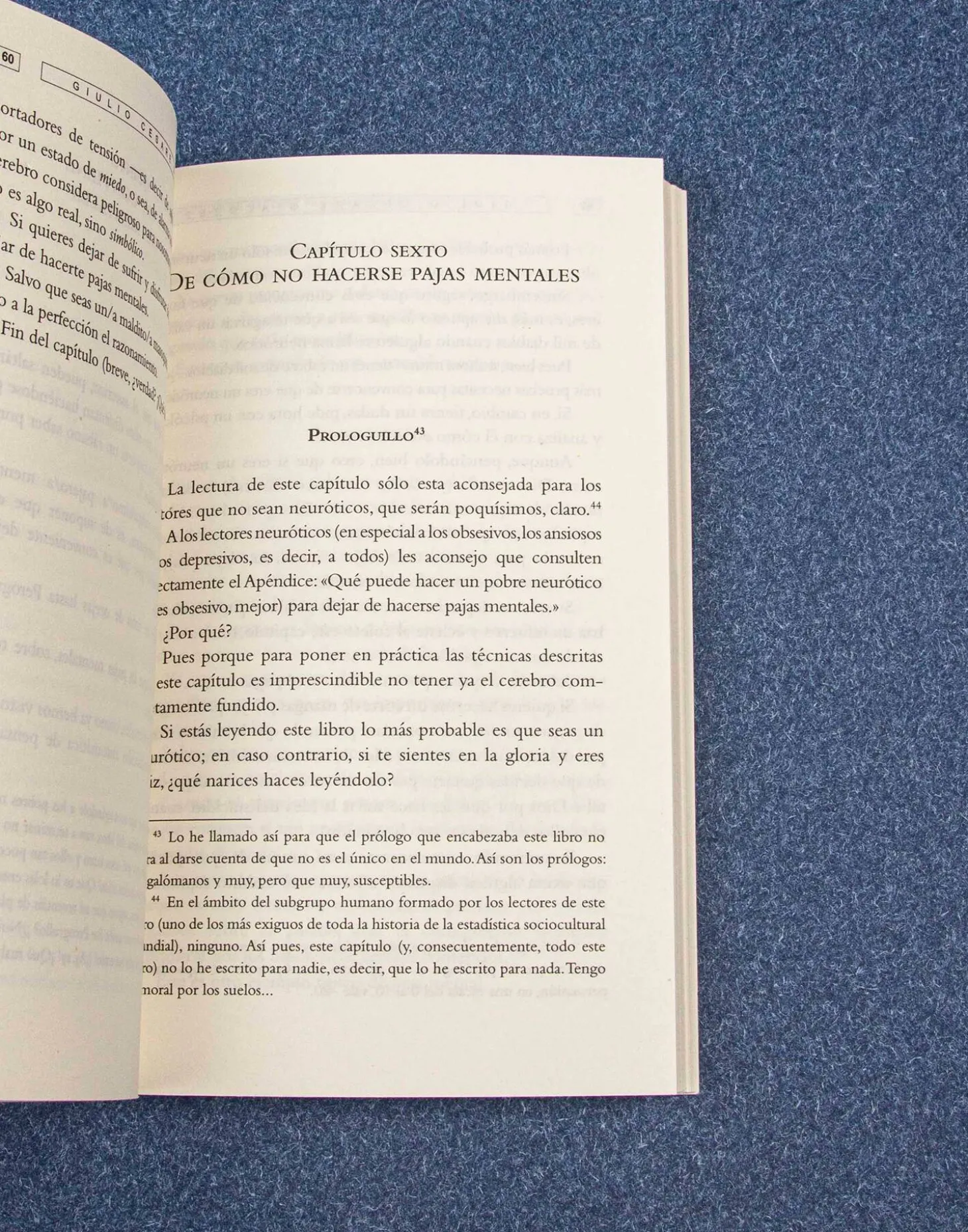 Natura Selection Libros>Cómo Dejar De Hacerse Pajas Mentales Y Disfrutar De La Vida