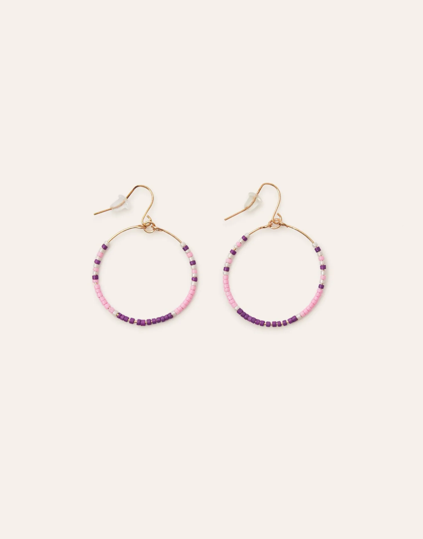Natura Selection Bisutería>Pendientes Aro Beads