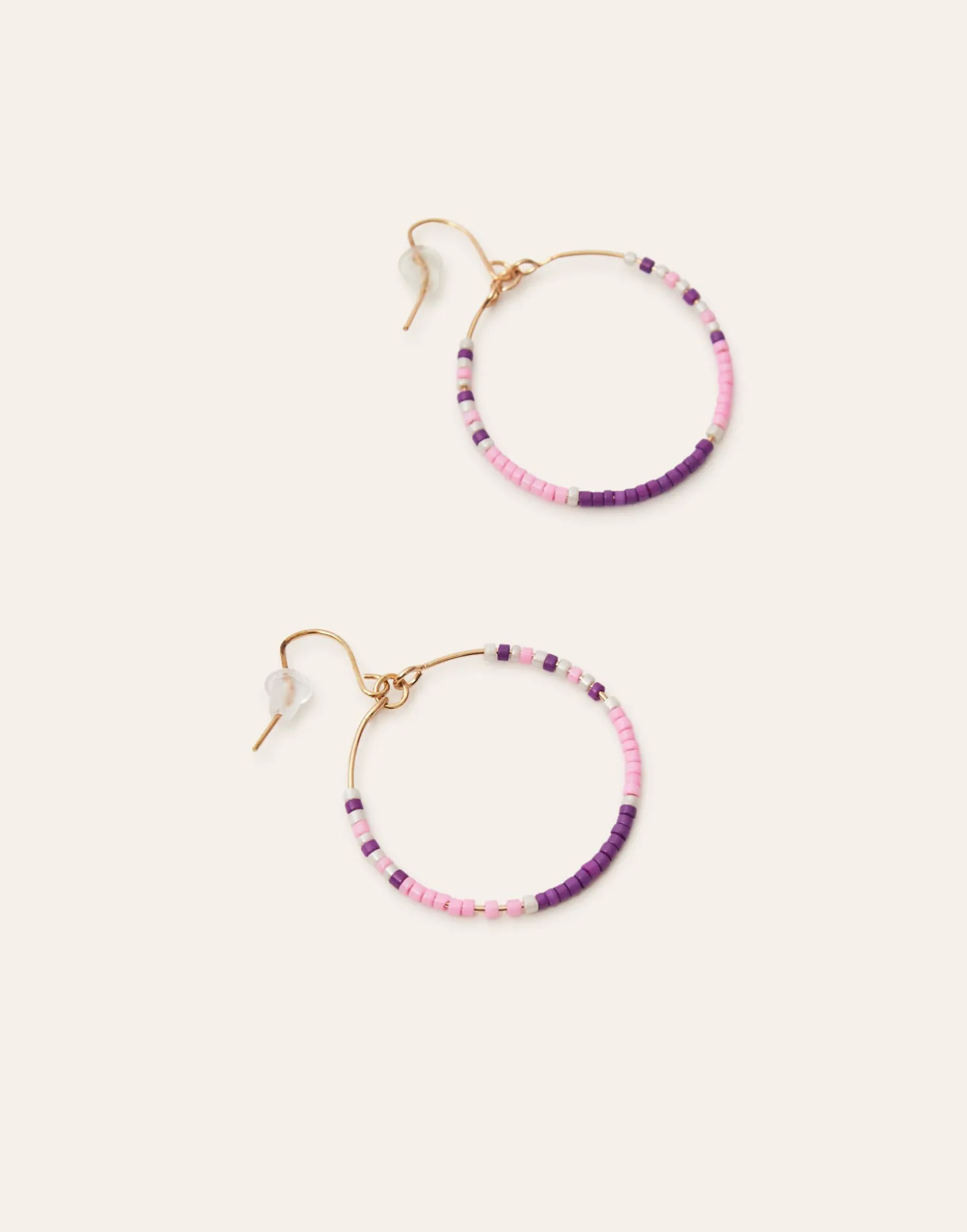 Natura Selection Bisutería>Pendientes Aro Beads