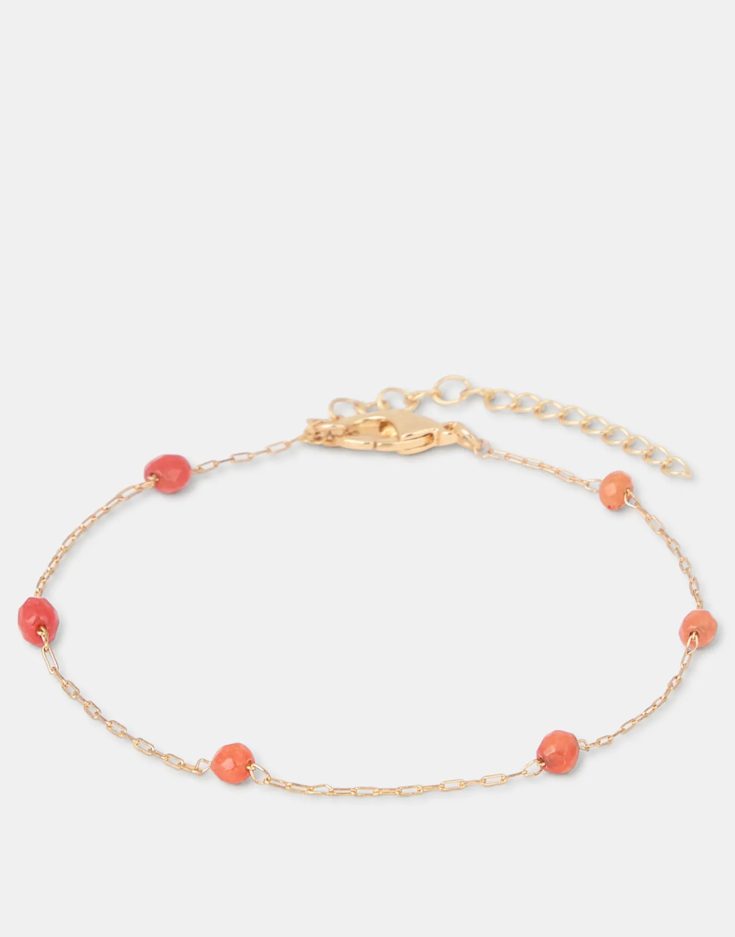 Natura Selection Bisutería>Pulsera Dorada Piedra Color